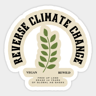 Reverse Climate Change for Light Tees Sticker